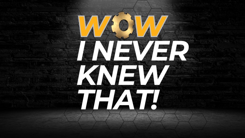 Wow! I Never Knew That!